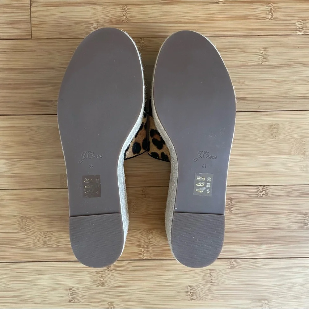 NEW J. Crew Calf Hair Camilla Espadrille Slide Sandals